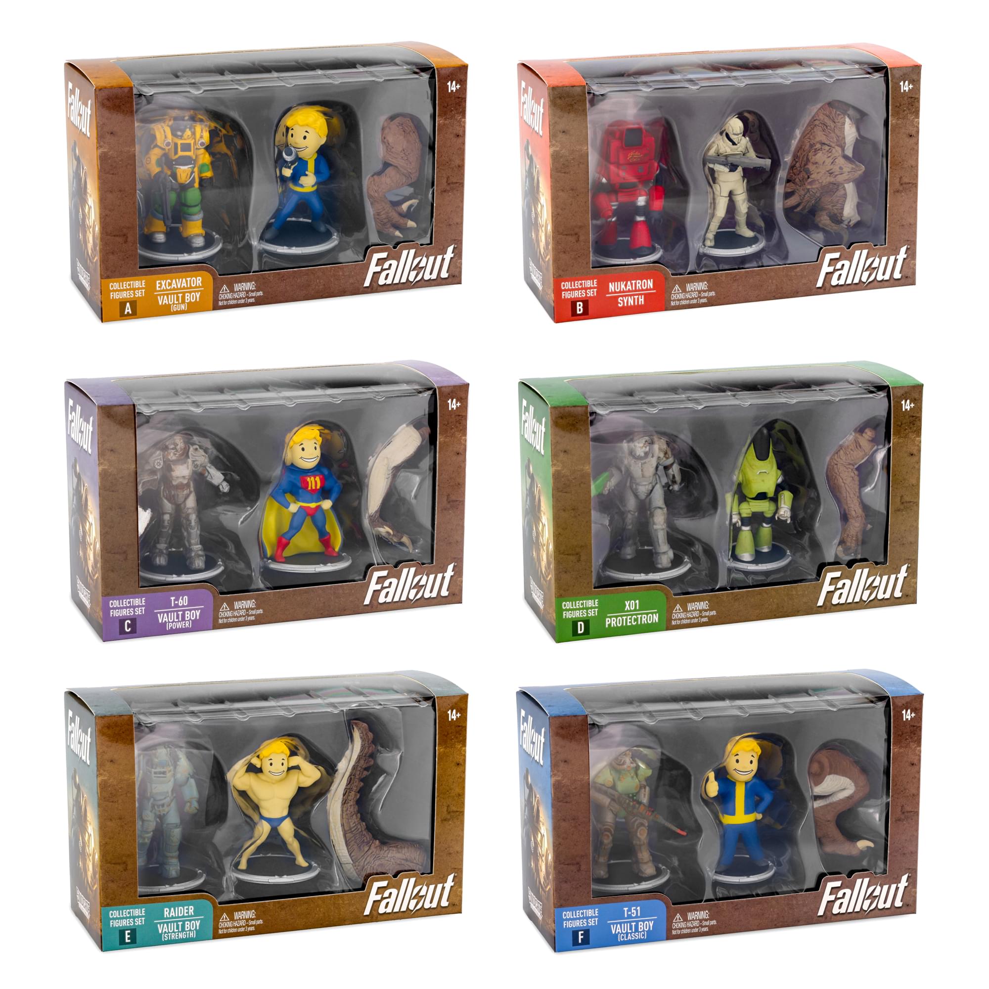 Fallout Collectible Figures Full Set of 12 (6x 2 figure packs)