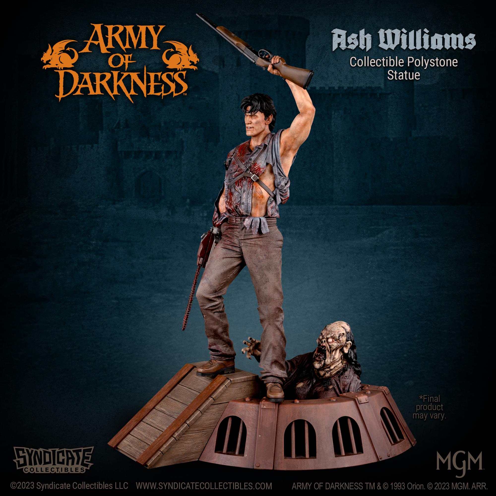 Army Of Darkness Ash Williams 1:4 Premium Polystone Statue | Apex Exclusive