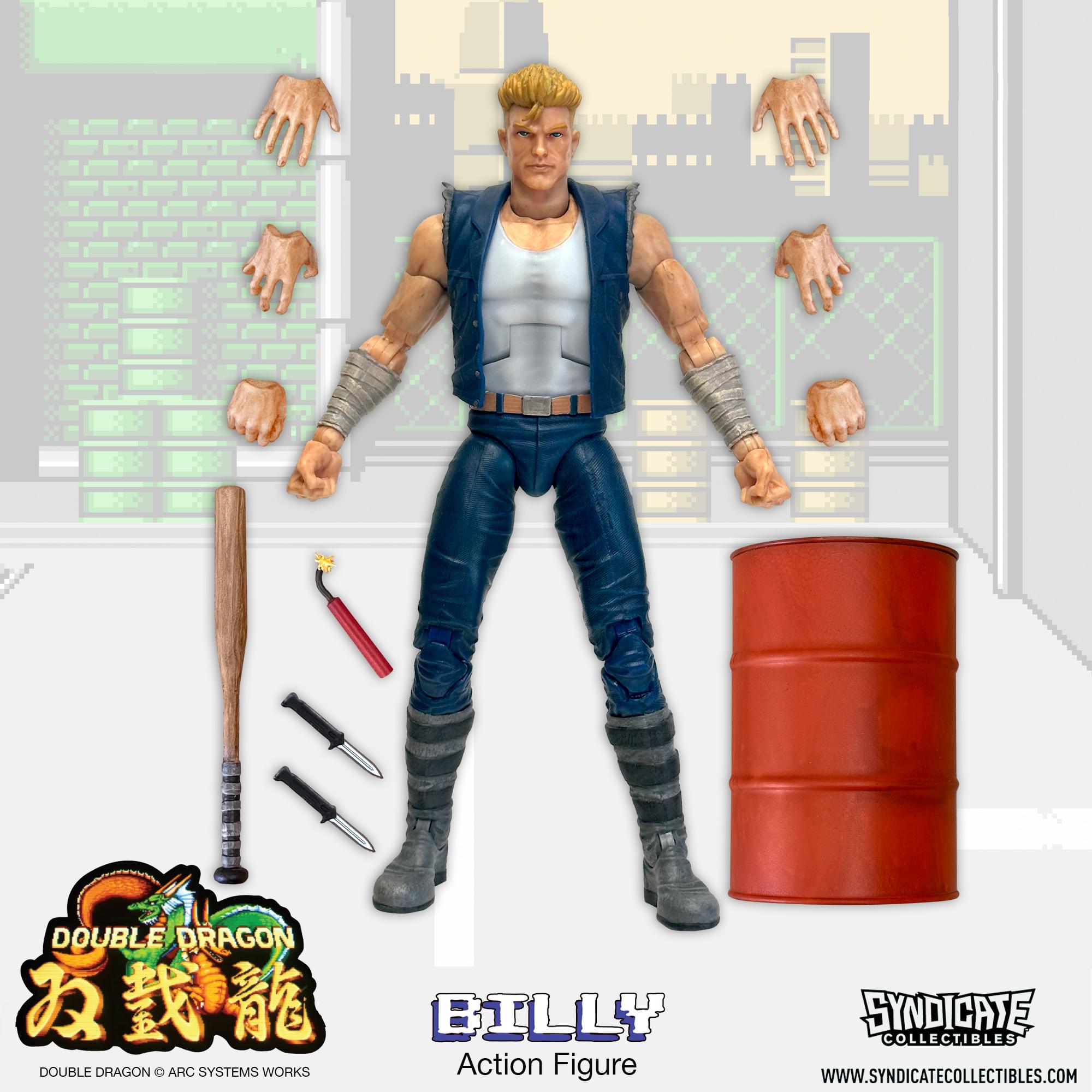 Double Dragon Billy Lee 7-Inch Deluxe Action Figure