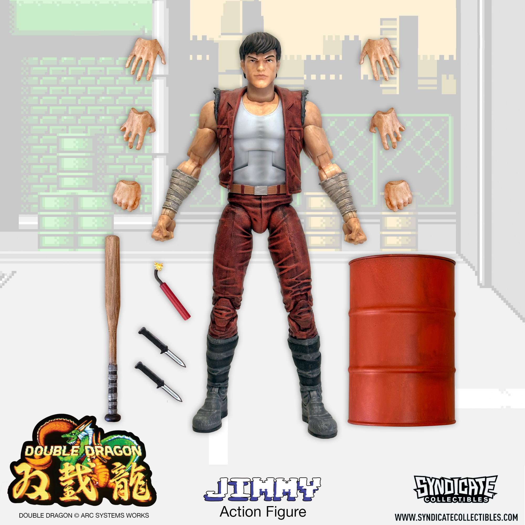 Double Dragon Jimmy Lee 7-Inch Deluxe Action Figure