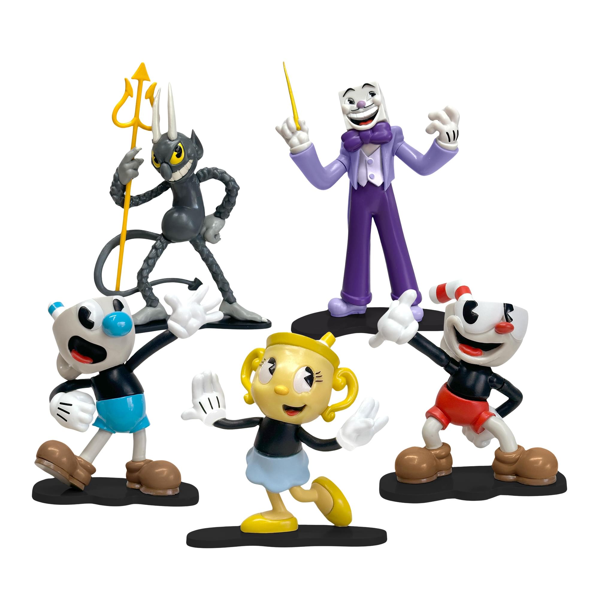 Cuphead Create-A-Figure 3-Inch Mini Figure | Set of 5