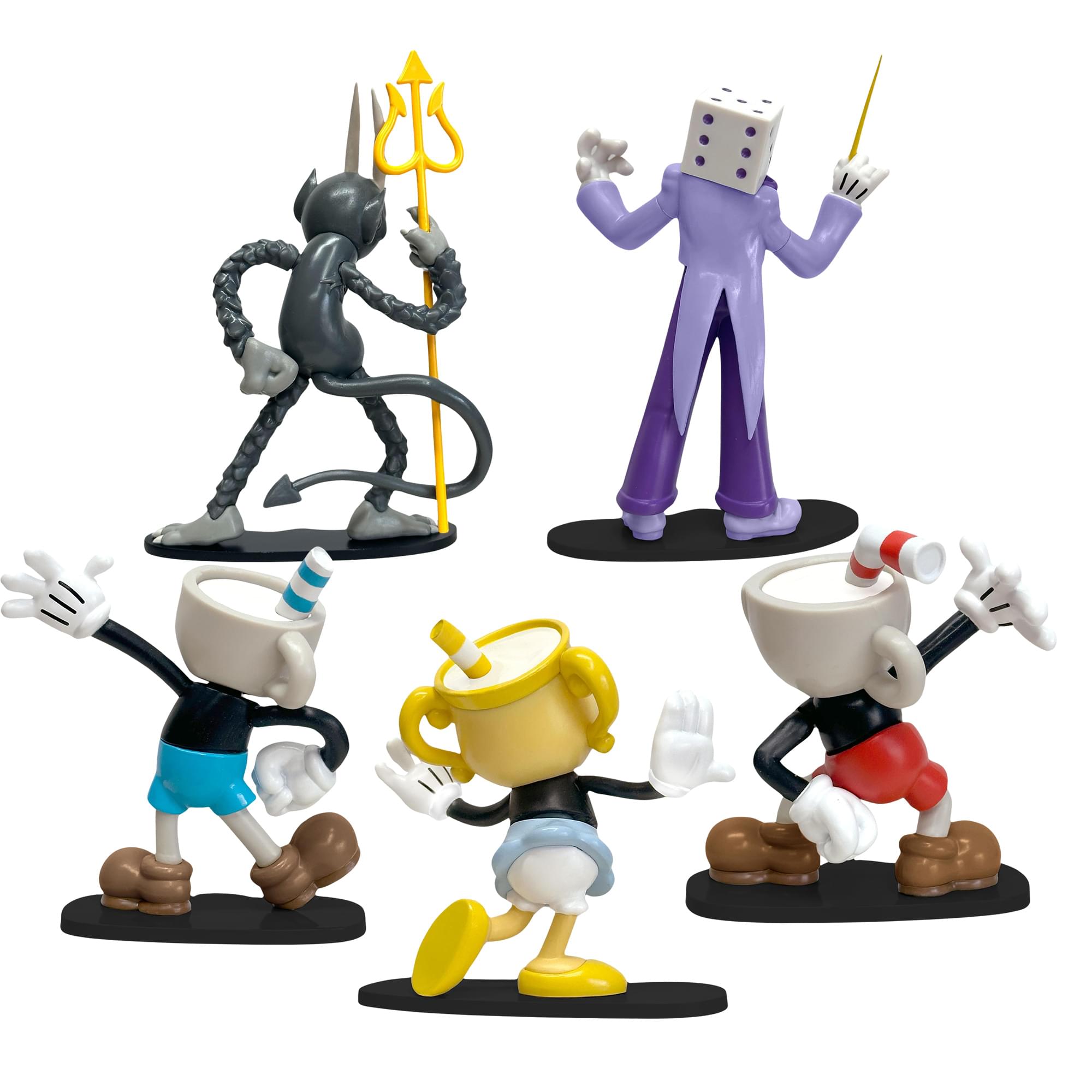 Cuphead Create-A-Figure 3-Inch Mini Figure | Set of 5